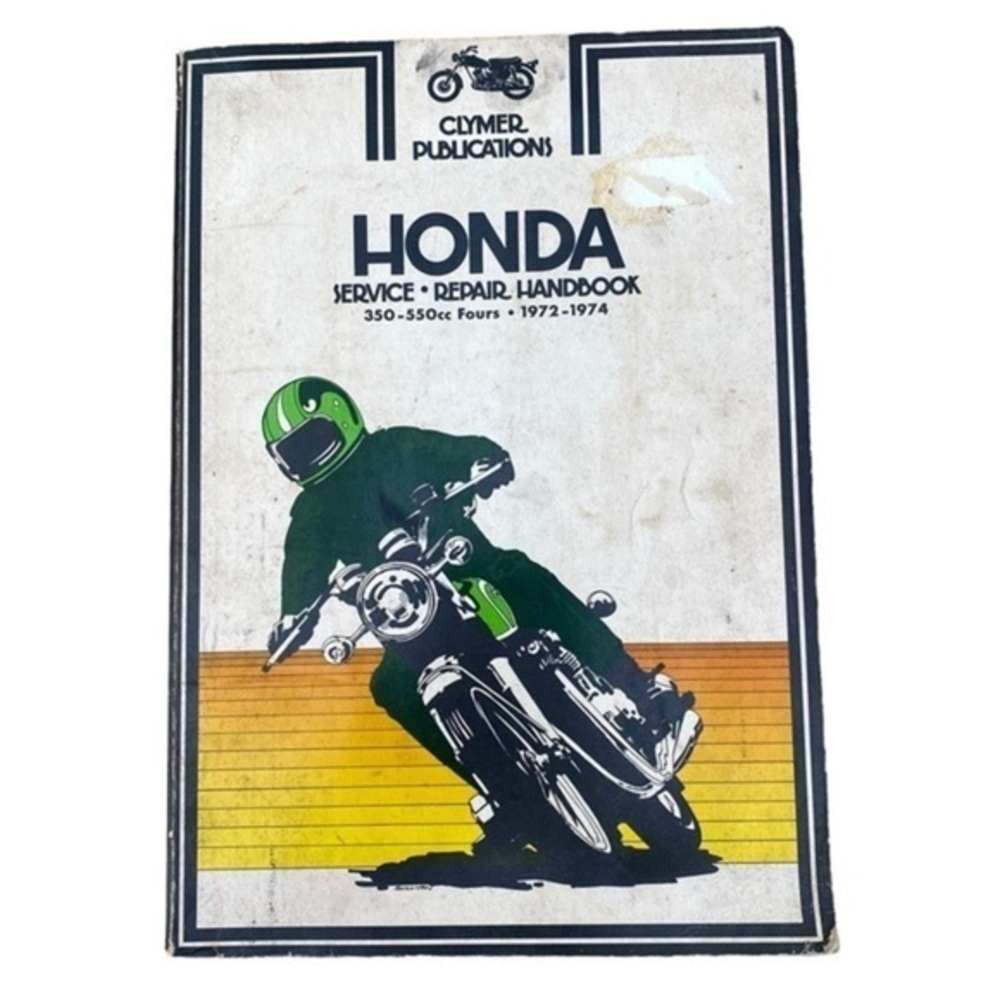 Vintage Honda Service Repair Handbook 350-550cc Fours 1972-1974